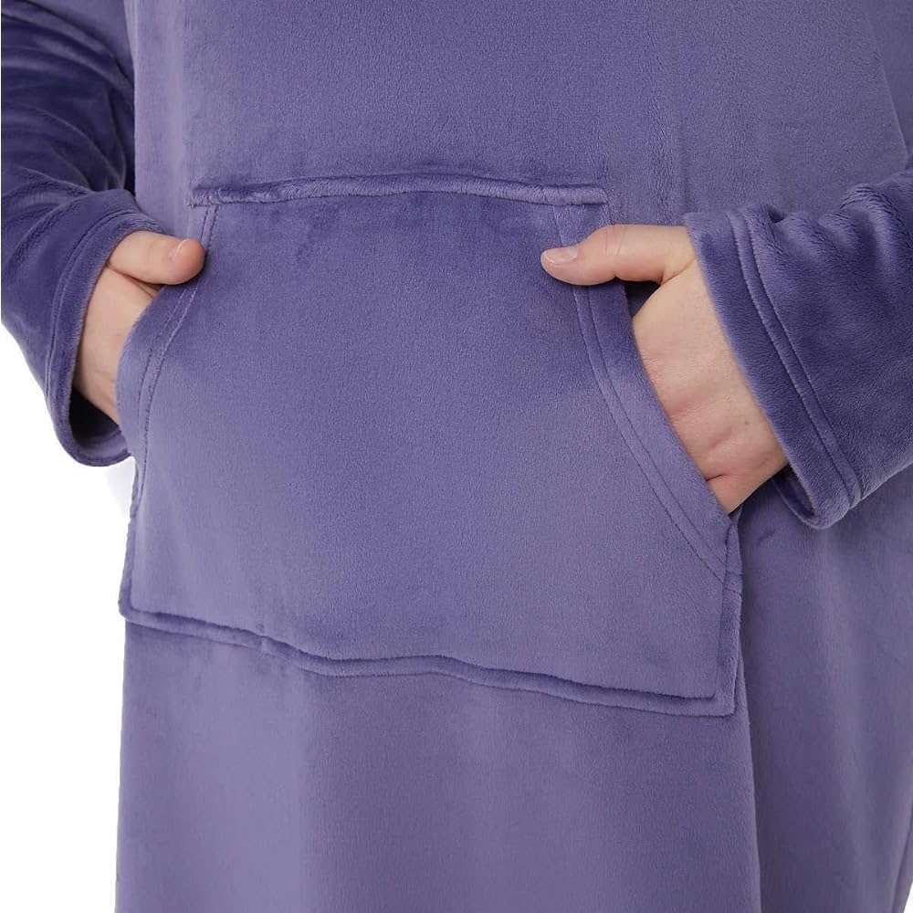 32 Degrees Lavender Purple Cozy Fleece Sleep Lounger Dress Size Small - Picture 3 of 4